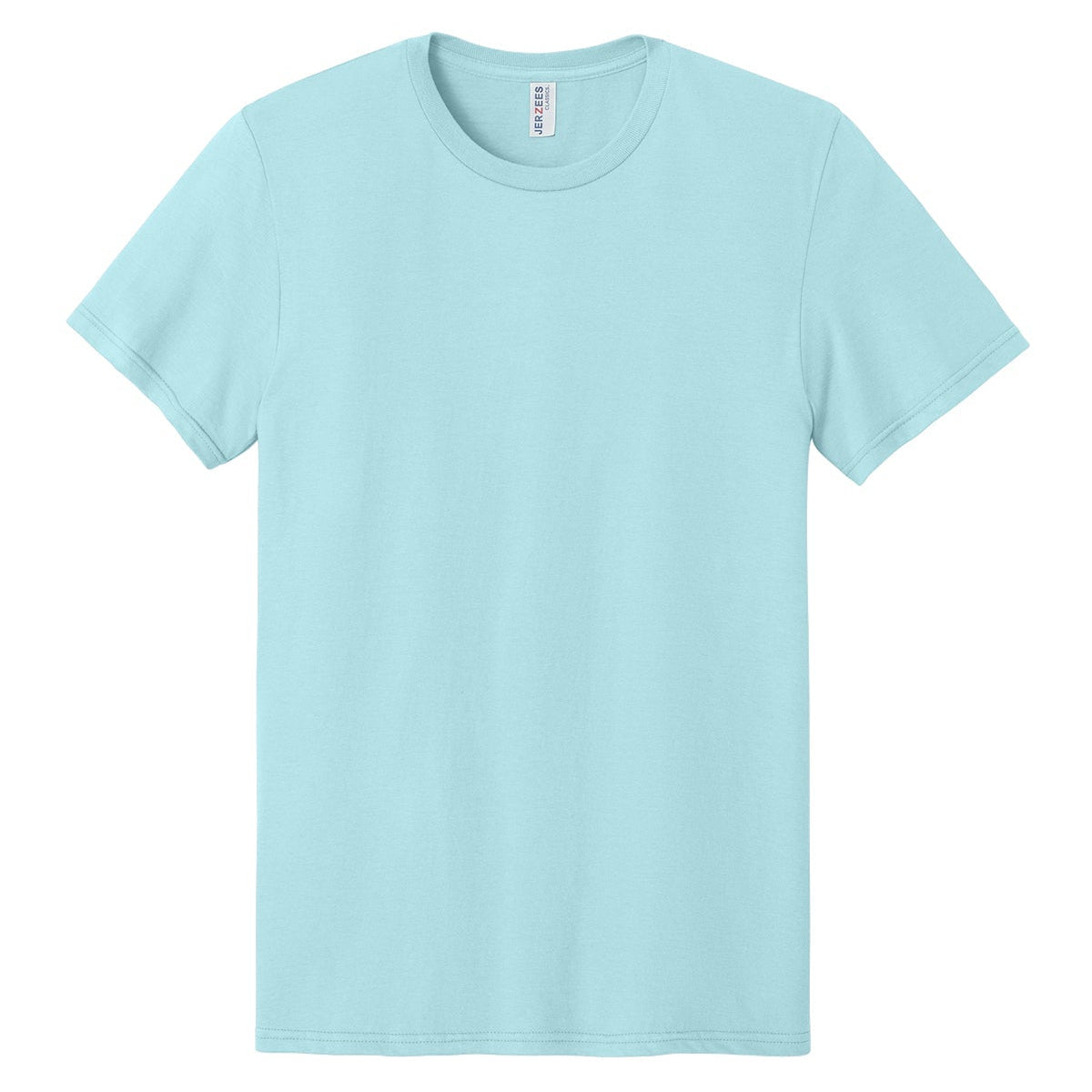 Light blue t-shirt on a white background