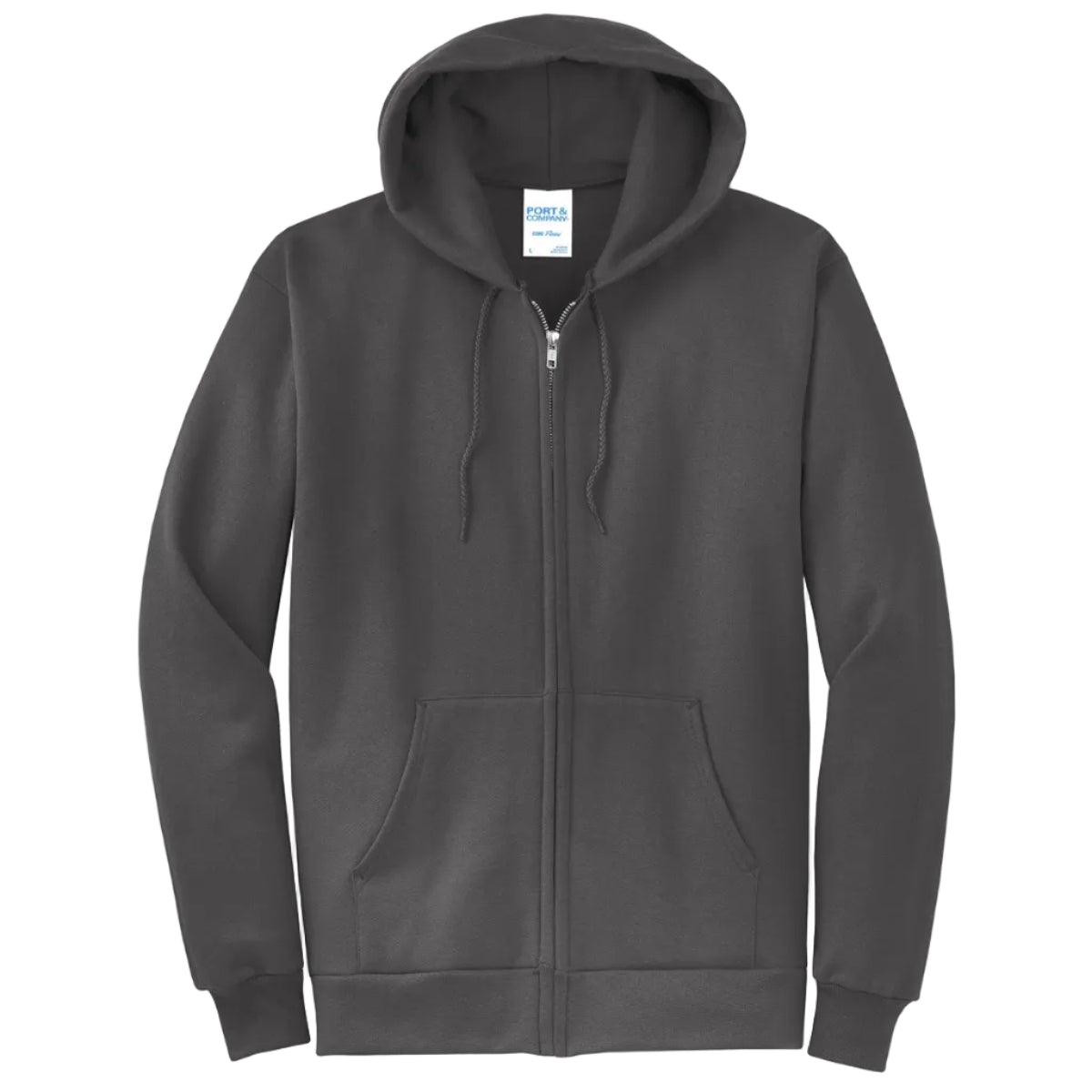 Port & Co Core Fleece Full-Zip Hooded Sweatshirt