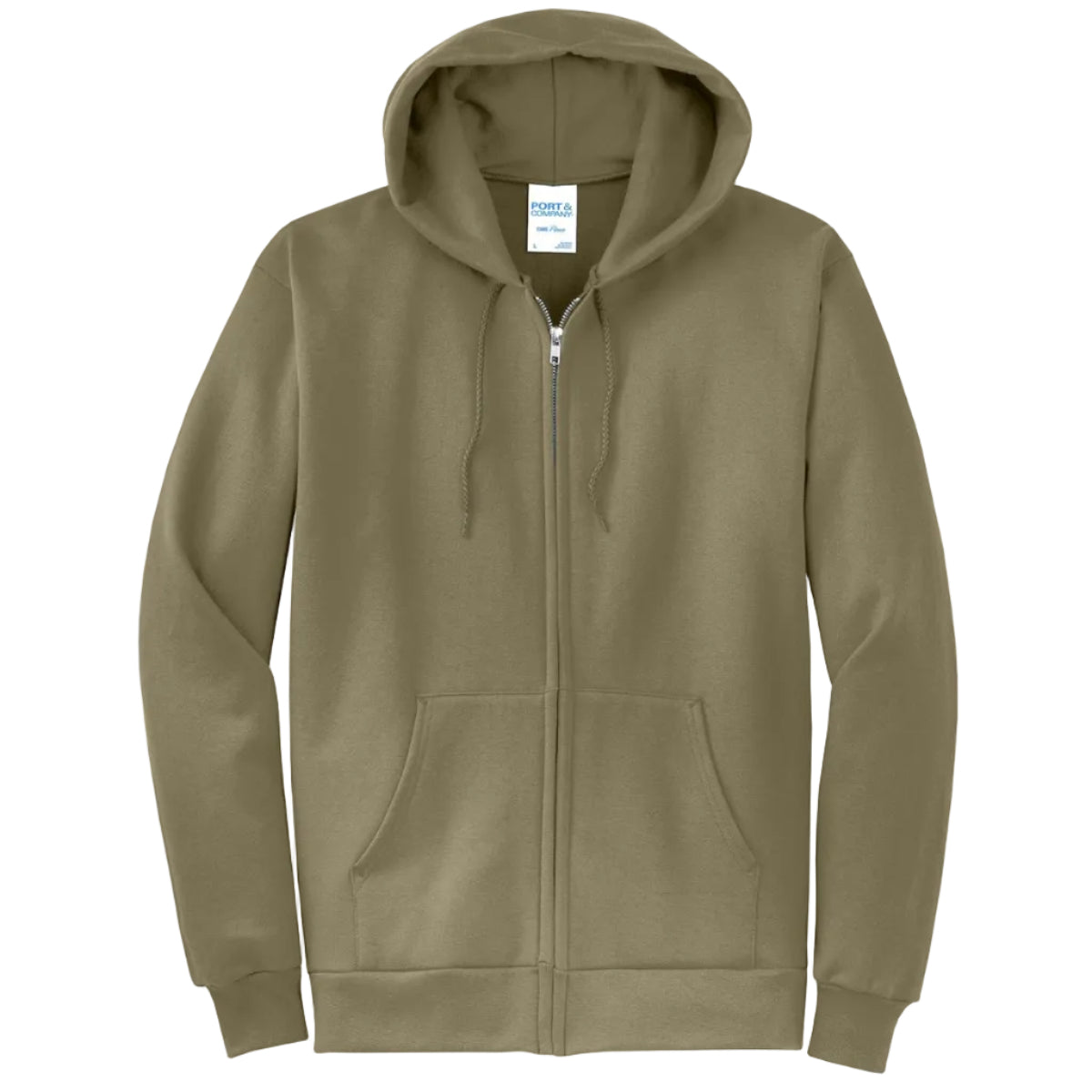 Port & Co Core Fleece Full-Zip Hooded Sweatshirt