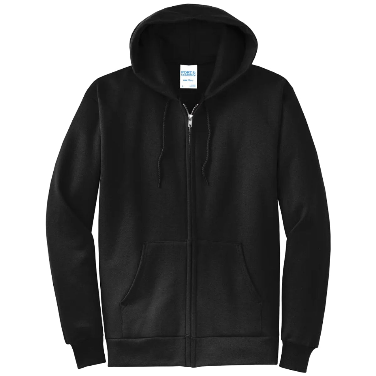 Port & Co Core Fleece Full-Zip Hooded Sweatshirt