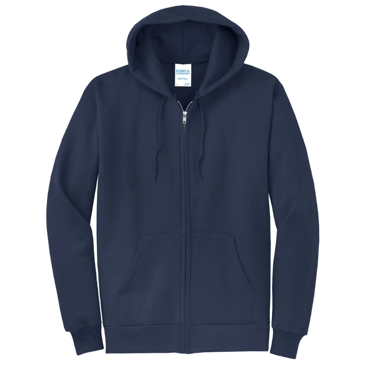Port & Co Core Fleece Full-Zip Hooded Sweatshirt