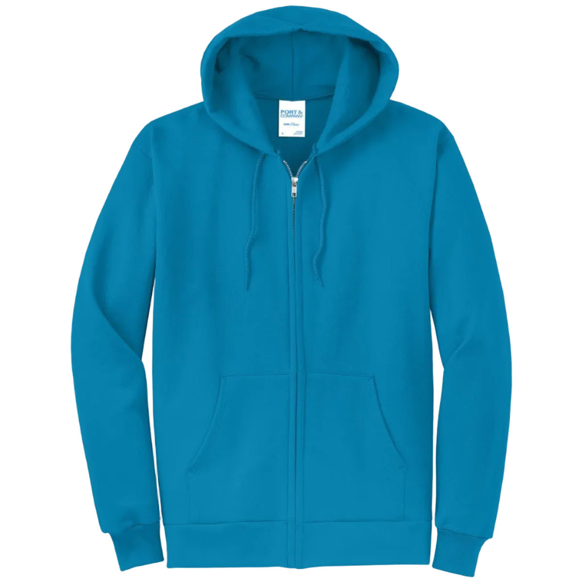 Port & Co Core Fleece Full-Zip Hooded Sweatshirt