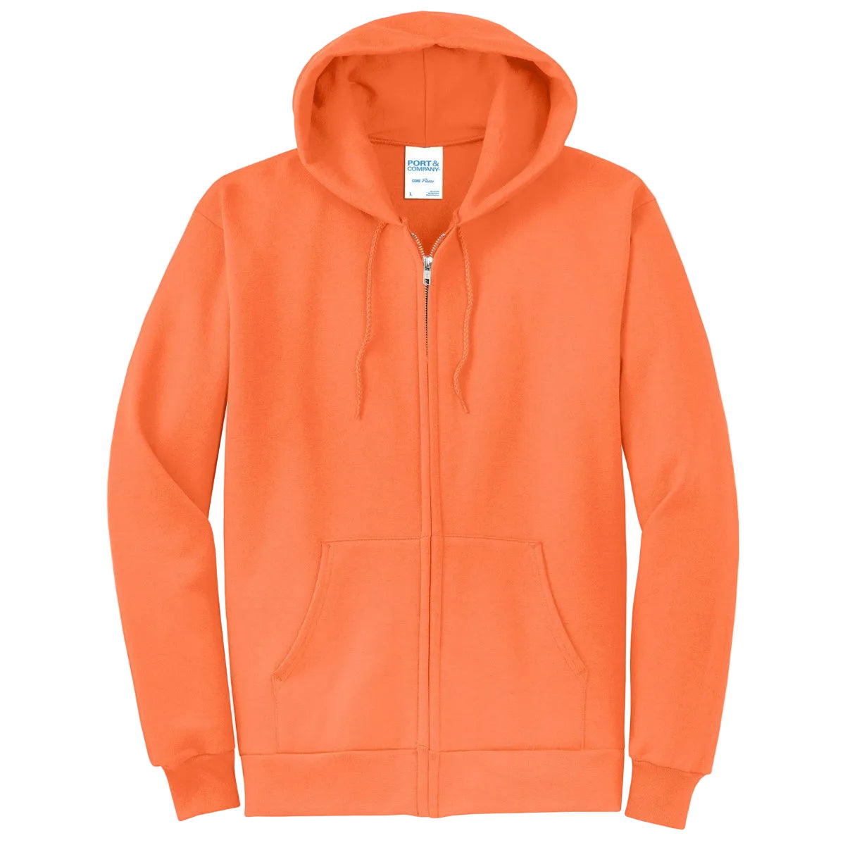 Port & Co Core Fleece Full-Zip Hooded Sweatshirt