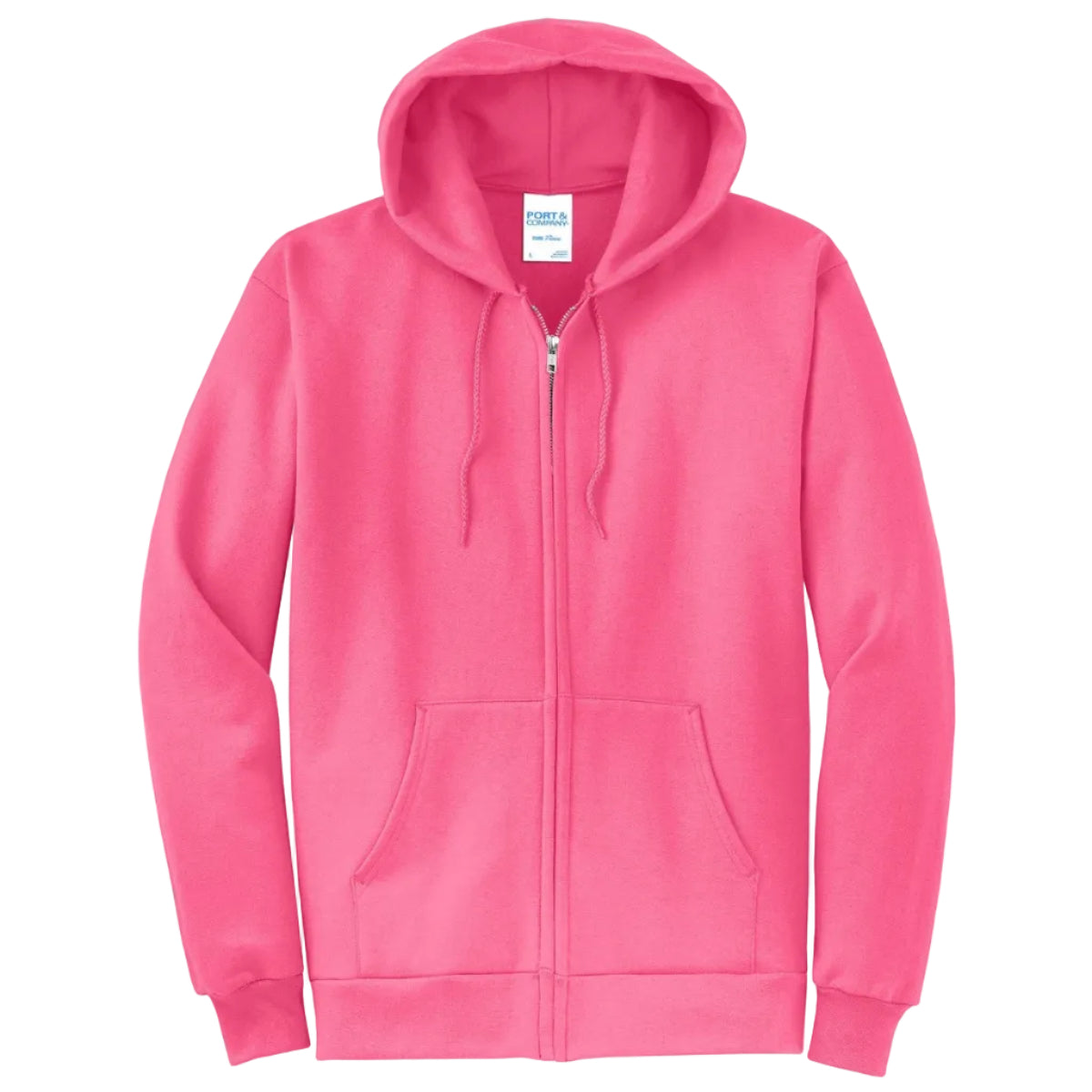 Port & Co Core Fleece Full-Zip Hooded Sweatshirt