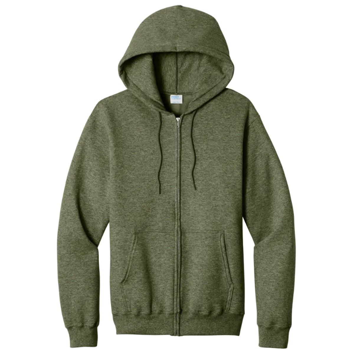 Port & Co Core Fleece Full-Zip Hooded Sweatshirt