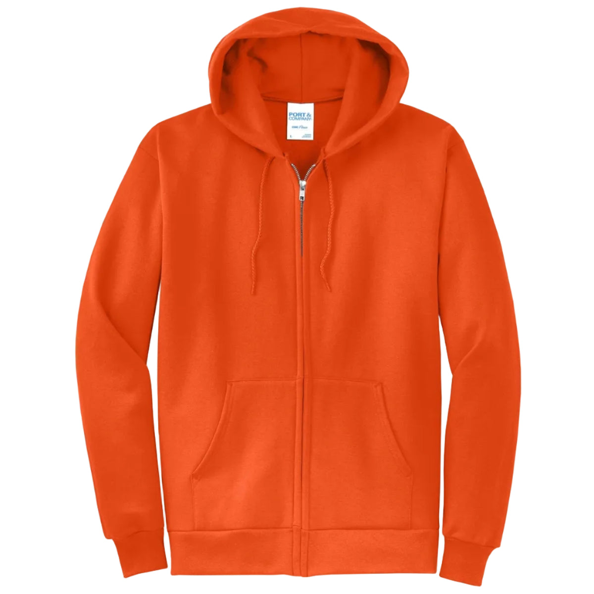 Port & Co Core Fleece Full-Zip Hooded Sweatshirt