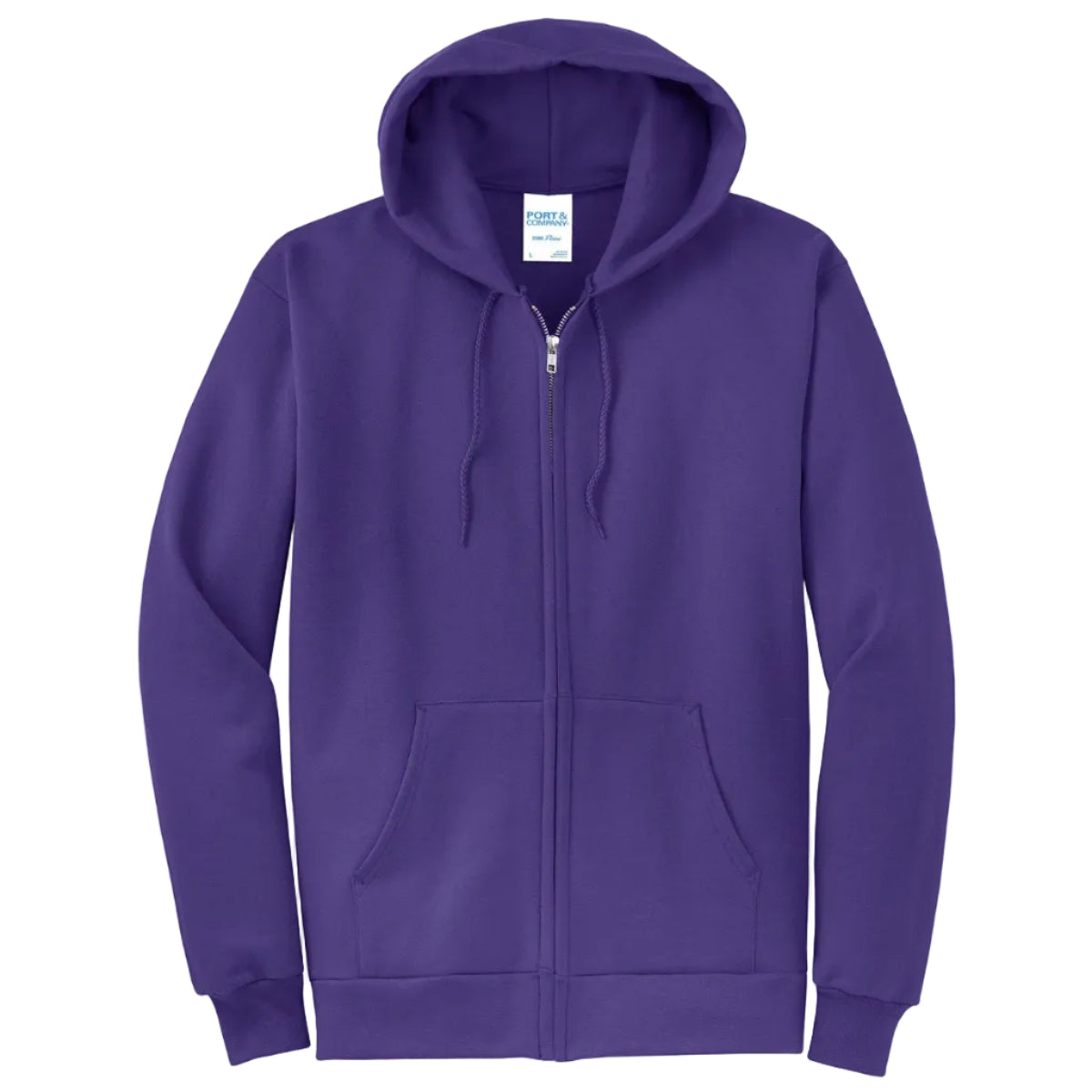 Port & Co Core Fleece Full-Zip Hooded Sweatshirt