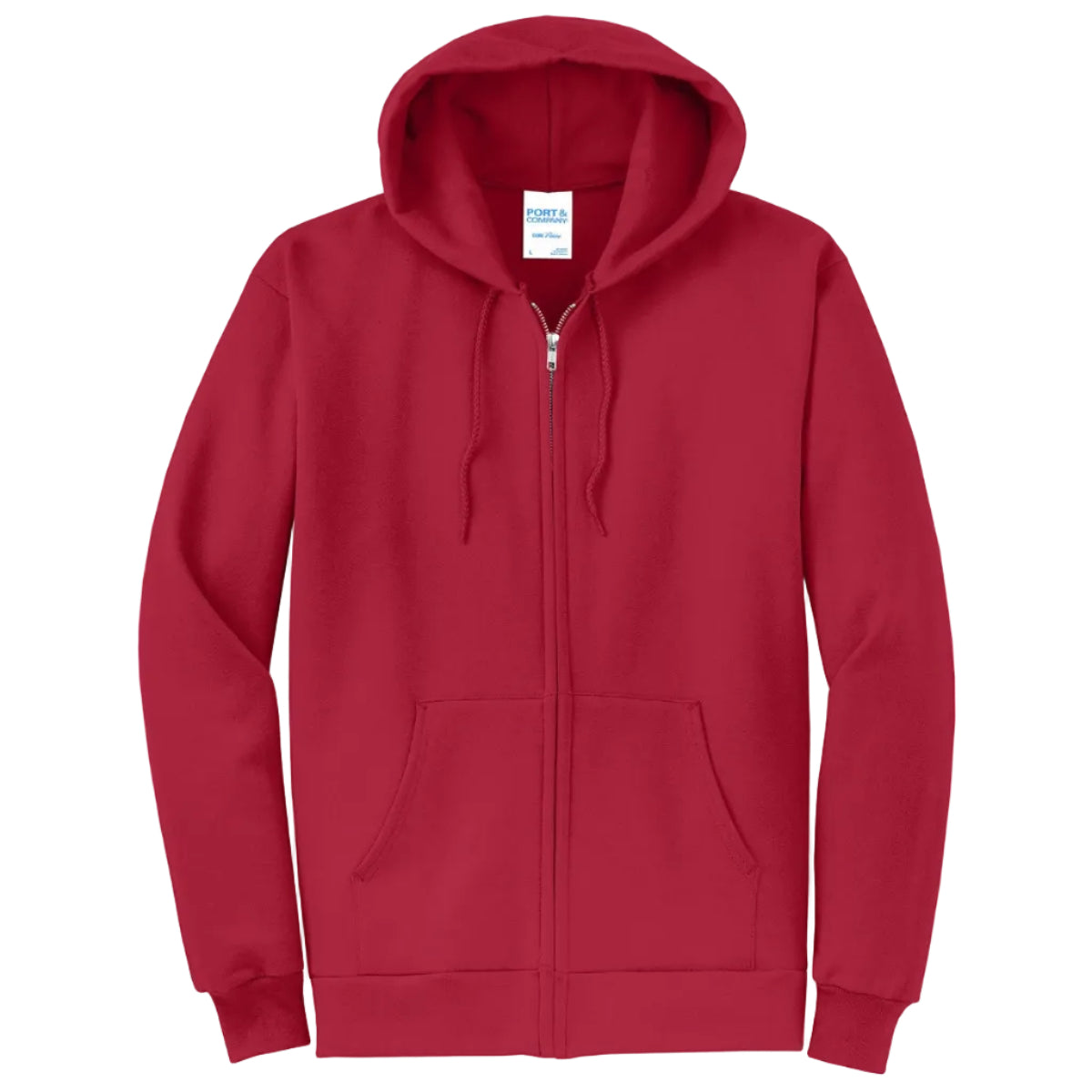 Port & Co Core Fleece Full-Zip Hooded Sweatshirt