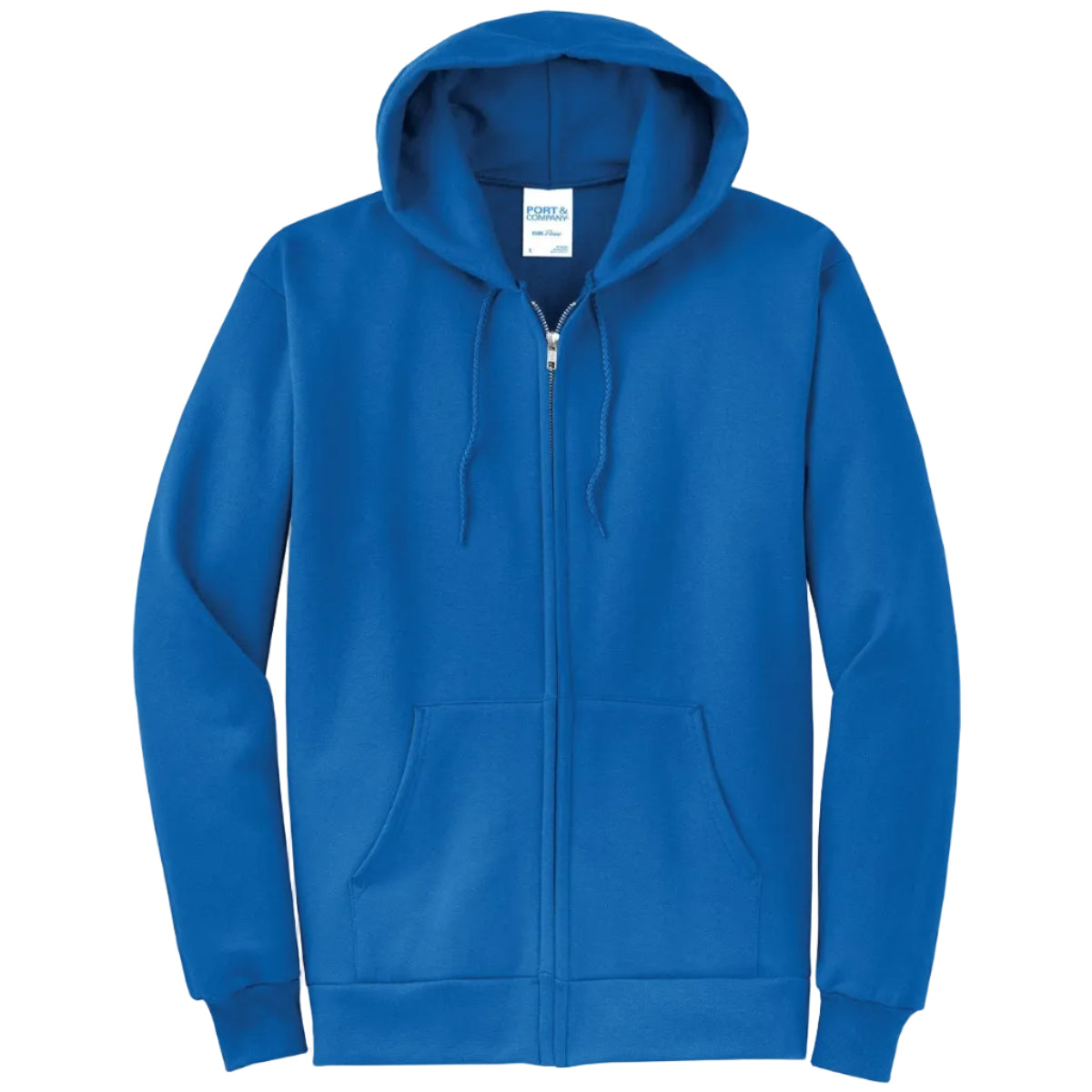 Port & Co Core Fleece Full-Zip Hooded Sweatshirt
