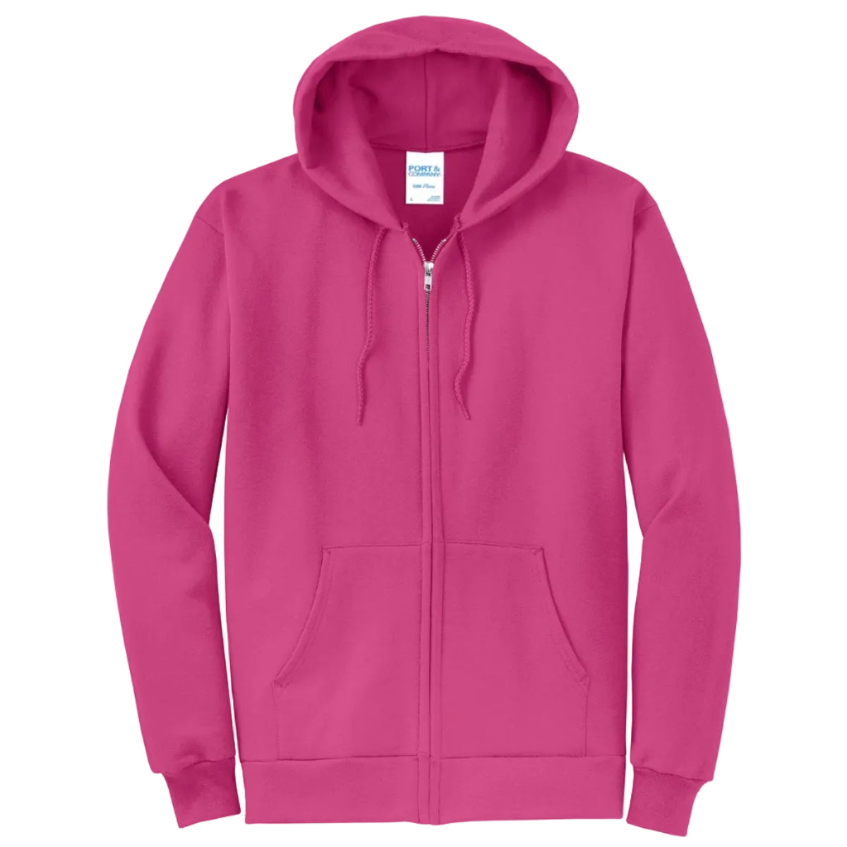Port & Co Core Fleece Full-Zip Hooded Sweatshirt