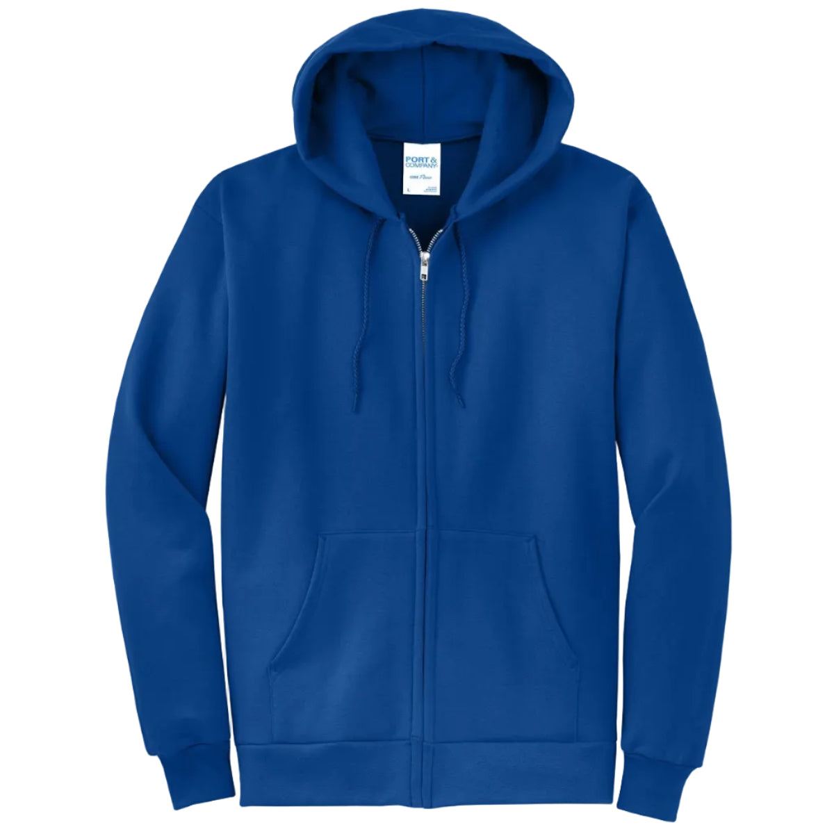 Port & Co Core Fleece Full-Zip Hooded Sweatshirt