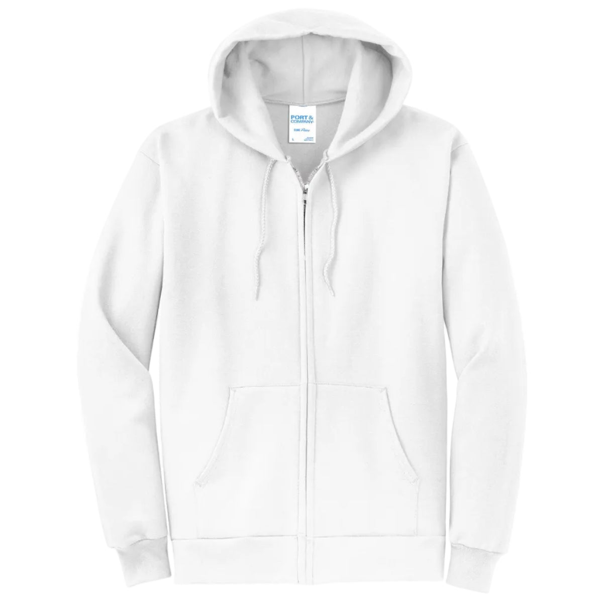 Port & Co Core Fleece Full-Zip Hooded Sweatshirt